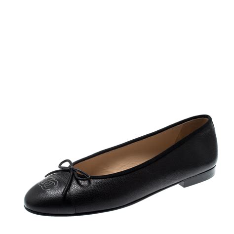 chanel black ballet flats review|Chanel ballet flats size 41.